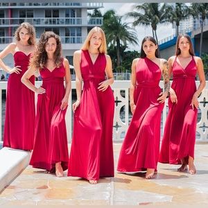 Infinity Bridesmaid Dress, Convertible Dress, Long Dress, Multi-way Dress